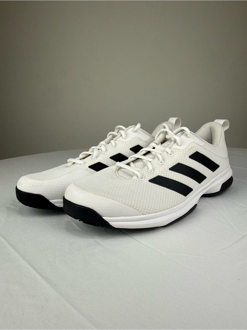 adidas GameSpec Tennis Shoes Mens Size 10.5 White Black Sneaker FX3651 Court